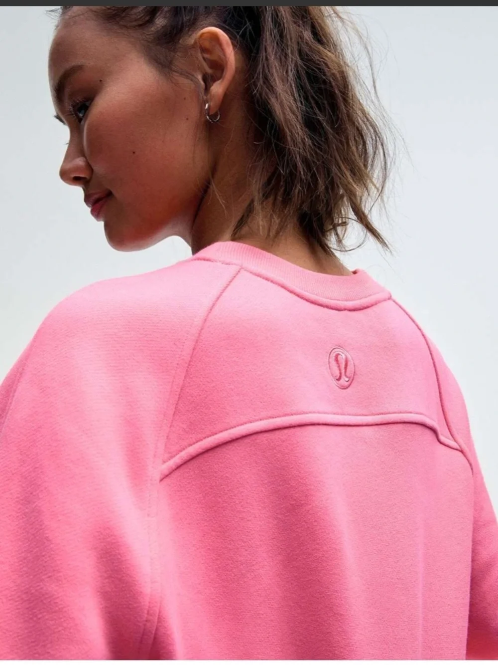 XL/XXL Sakura Pink Lululemon oversized Wordmark scuba nwt RARE 661🌸